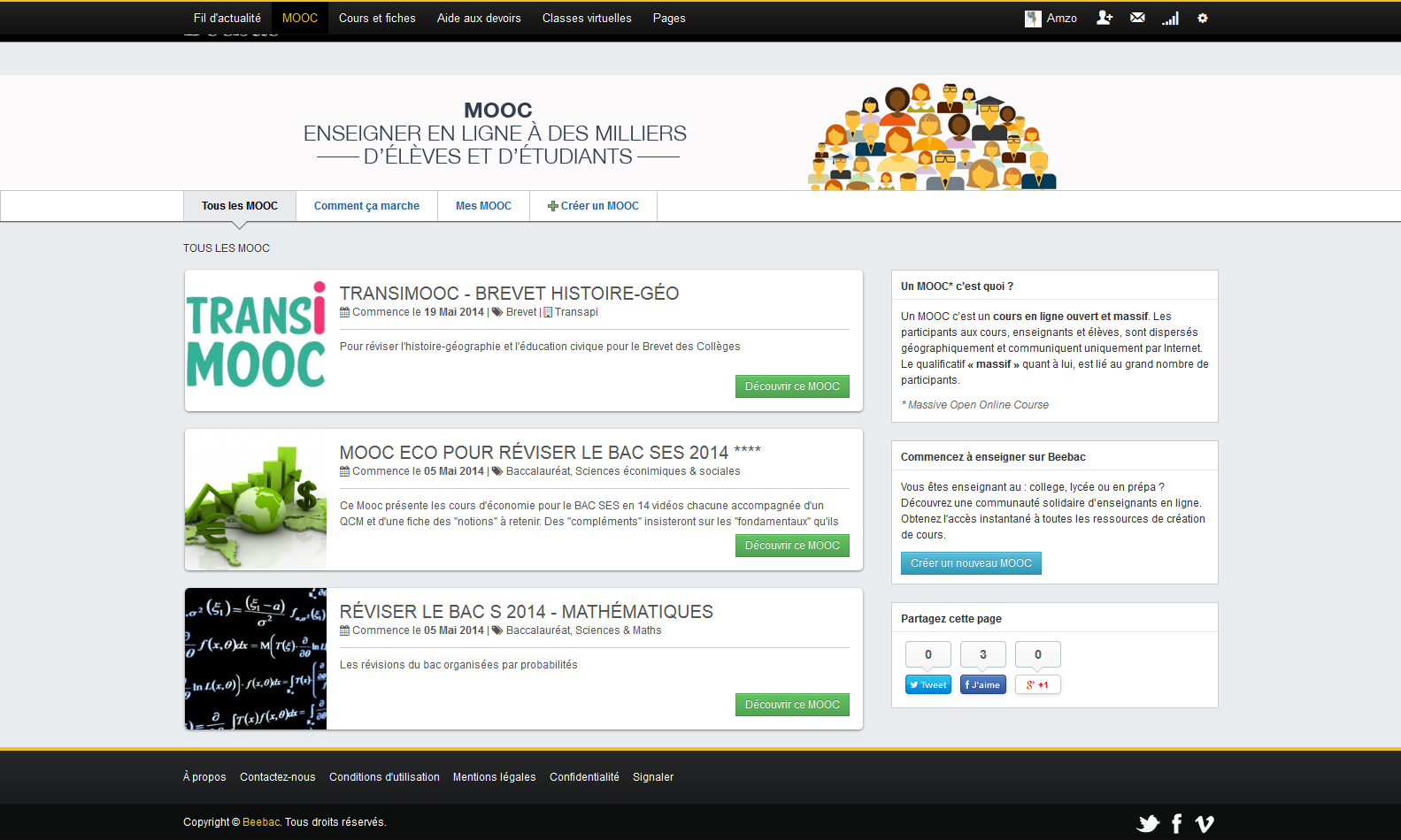 LES MOOCS BEEBAC